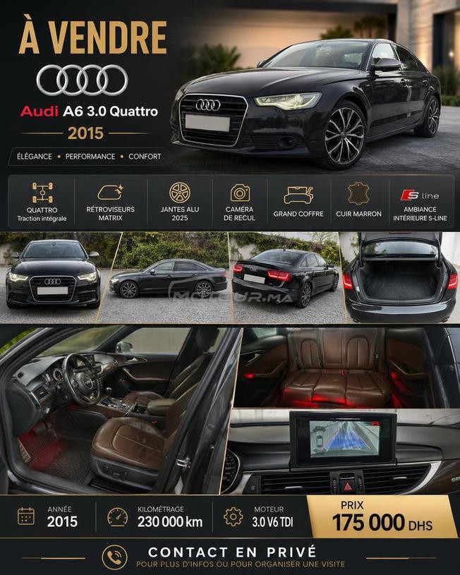 Audi A6 Diesel Automatique 2014 à Casablanca