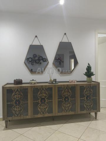 Buffet avec 2 miroirs