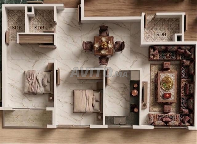 Appartement à vendre 55 m² à El Jadida - 2