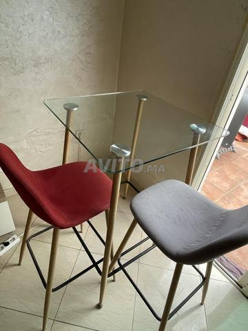 Tabouret - Table KITEA avec 2 chaises - 2