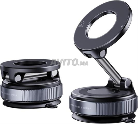 Support de téléphone magnétique pour voiture, pliable et rotatif à 360°