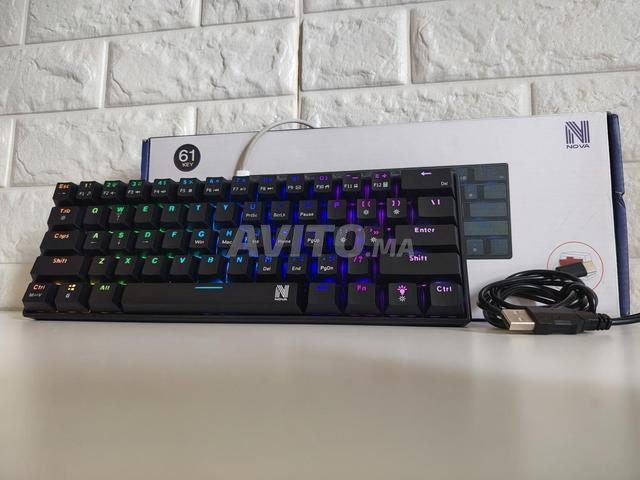 ⌨️ Clavier Mécanique Nova NK61 (Switchs Rouges)
