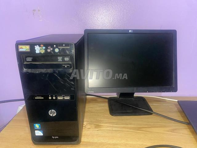 حاسوب HP Pro 3400 وشاشة HP 19 بوصة 500 جيجابايت 4 جيجابايت