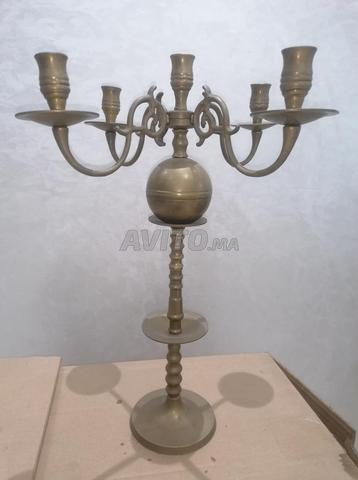 حامل شموع نحاسي خماسي - 2