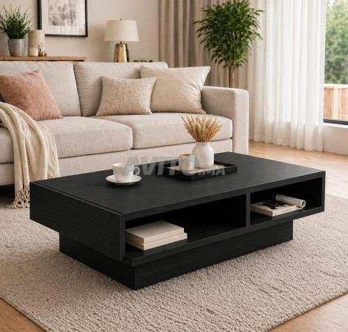 طاولة قهوة خشبية - 2