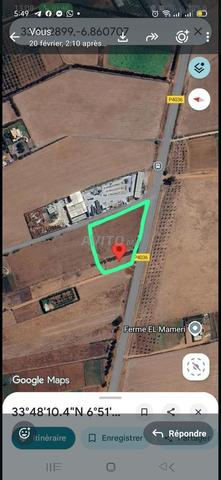4000 m² à vendre route principale Sidi Yahya Zaer - 2