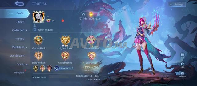حساب Mobile Legends للبيع