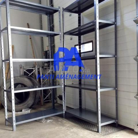 Rayonnage métallique avec croisillons en stock - 2