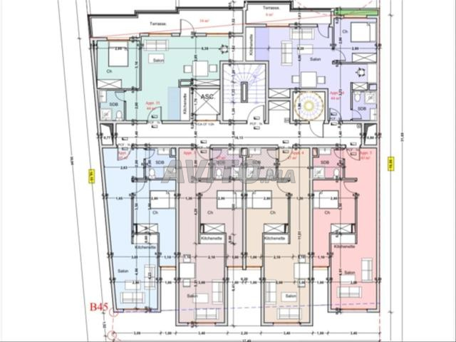 T2 centre ville BAB DOUKKALA sur plan 623 500 DH - 2