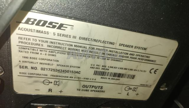 Woofer + 2 enceintes Bose 200W original - 2