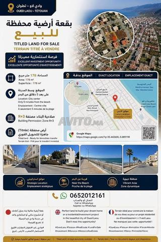 Terrain d’angle 178 m² – Oued Laou