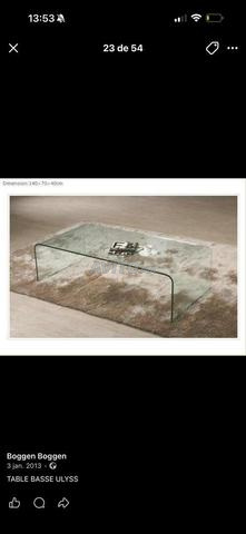 Sublime table basse transparente