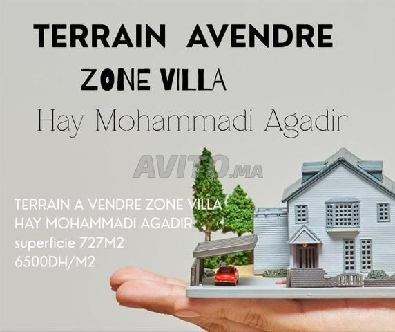 TERRAIN A VENDRE ZONE VILLA