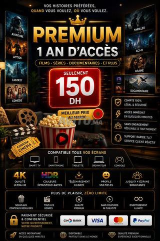 Netflix Premium 4K Garanti 1 an