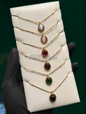 Collier acier inoxydable / vente en gros 25 dh - 2