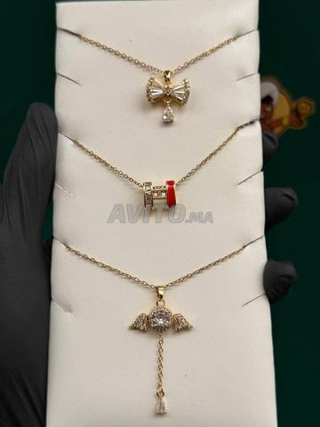 Collier acier inoxydable / Vente en gros 25 dh / avec - 2
