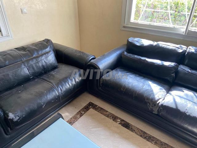 Fauteuils / Canapés / Salon en cuir à rénover