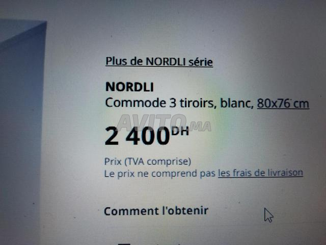 Commode IKEA Nordli 3 tiroirs fermeture douce - 2