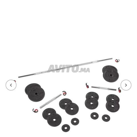 Kit haltères et barre musculation 50kg - 2