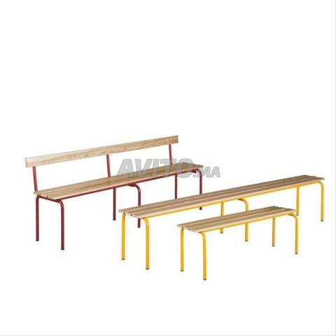 Banc semi métallique en bois
