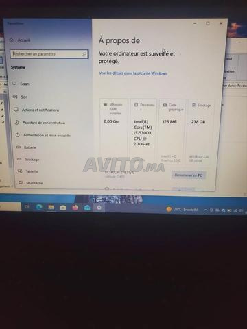 PC Dell I5 5Gen | 8Go RAM | 250Go SSD / Batterie 10H - 2