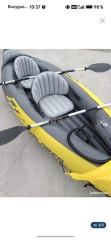 Kayak gonflable servi 2 fois comme neuf - 2