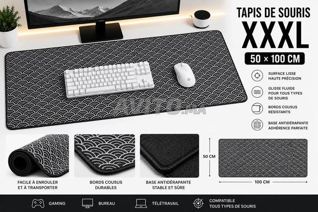 Tapis Souris XXXL 100x50 Vagues Japonaises - 2