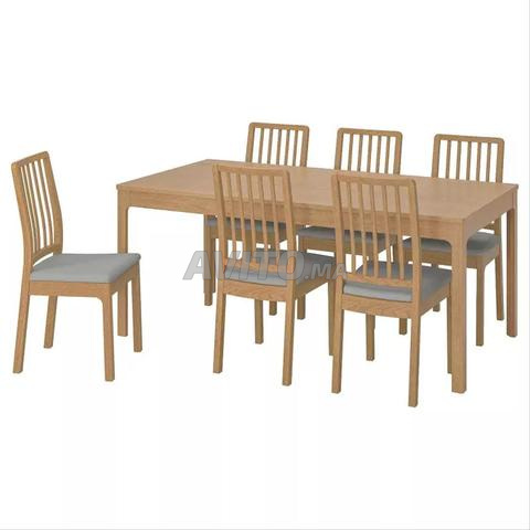 طاولة وكراسي IKEA EKEDALEN قابلة للتمديد - 2