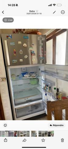 ثلاجة كبيرة whirlpool بحالة جيدة