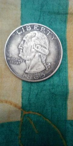 عملة أمريكية دولار واحد 1865 سرقة