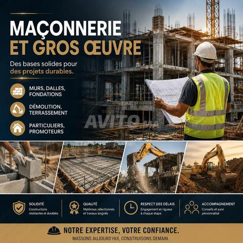 Maçonnerie gros œuvre construction Tanger
