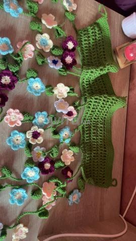 Rideau fleur crochet - 2