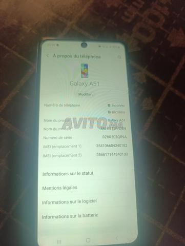 À vendre téléphone Samsung Galaxy A51 d'occasion en bon état - 2