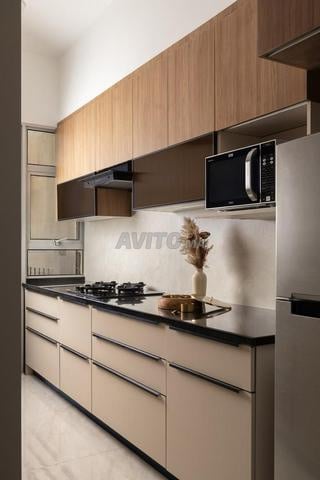 Cuisine Moderne Latte bois - 2