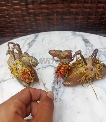 Deux chameaux traditionnels marocains Vintage - Fait main - - 2