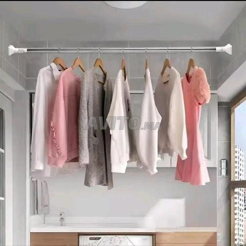 Tringle à rideau de douche extensible de 85 cm à 1,50 m - 2