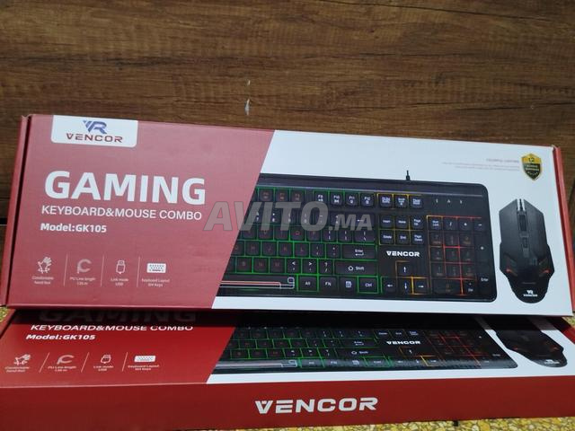 🎮 طقم كيبورد وماوس للألعاب VENCOR GK105 RGB 🔥