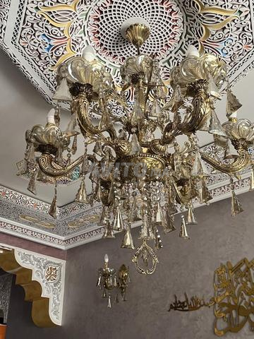 Lustre de salon avec 2 petits lustres - 2
