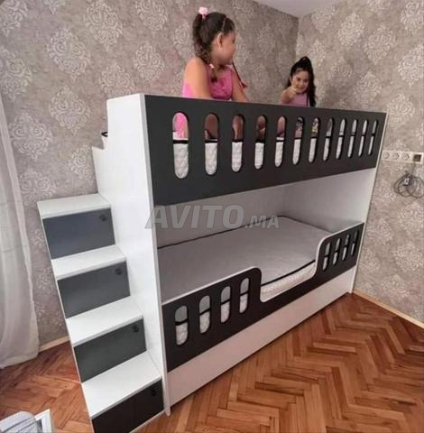 Lit Superposé Moderne et Idéal pour Enfants - 2