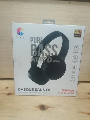 Écouteurs CITYTEK noirs Bluetooth