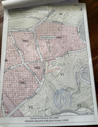 Terrain titré à vendre, superficie 910m², trois façades, Ajdir Al Hoceima