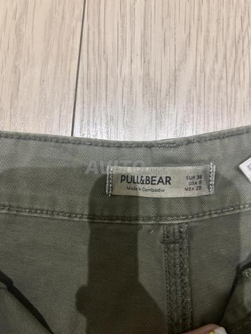 بنطلون كارغو Pull&Bear أخضر مقاس 38 - 2