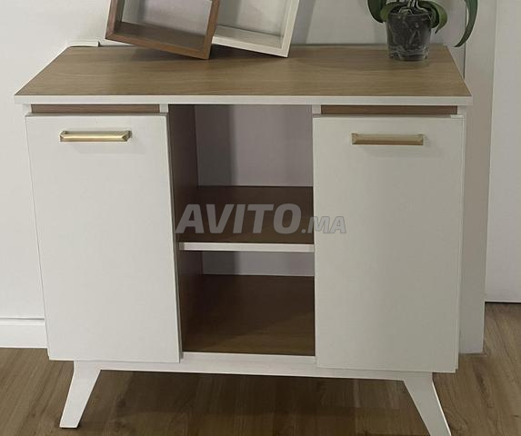 Buffet moderne et étagère murale en bois - 2