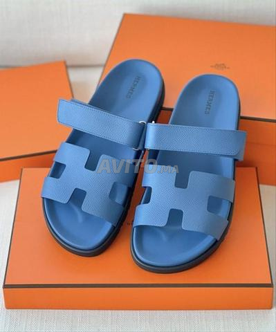 Sandale Homme Hermès en Vrai Cuir HR079 - 2