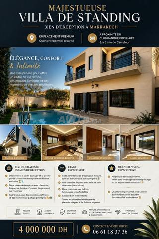 Villa 305m2 piscine targa 5min de Carrefour