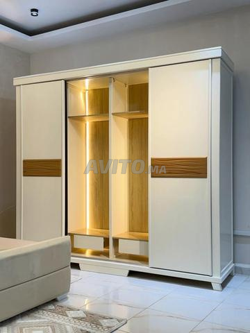 Chambre à coucher complète en bois oud chok, prix raisonnable négociable - 2