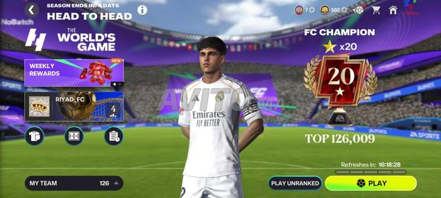 Compte FC Mobile OVR 126 à vendre - 2