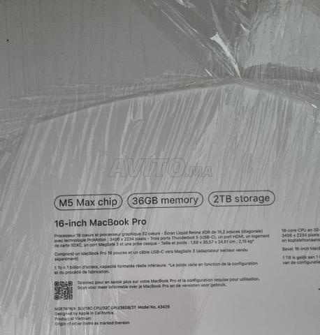 Macbook M5 Max 36go/2to - 2