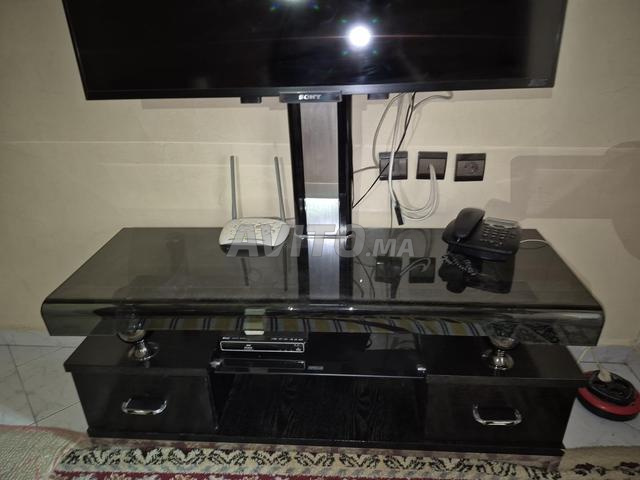 Meuble TV en verre noir - 2