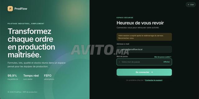 ERP de production modulaire pour PME industrielles